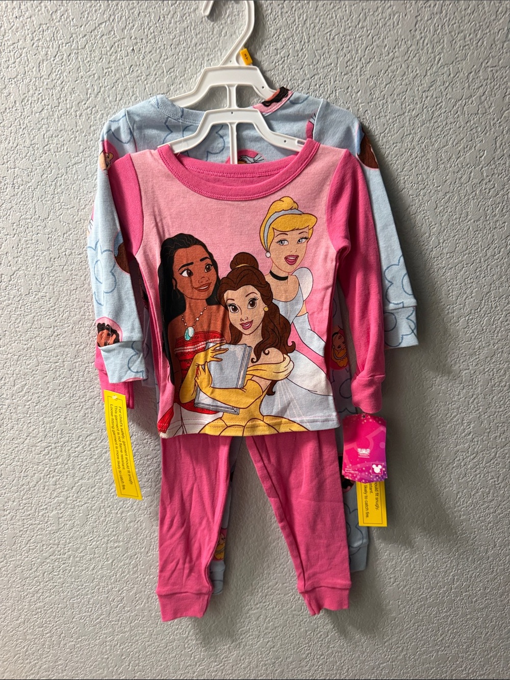 Disney Princess Pink and Light Blue Pajama Set